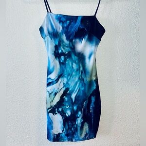 Blue Marble Dress